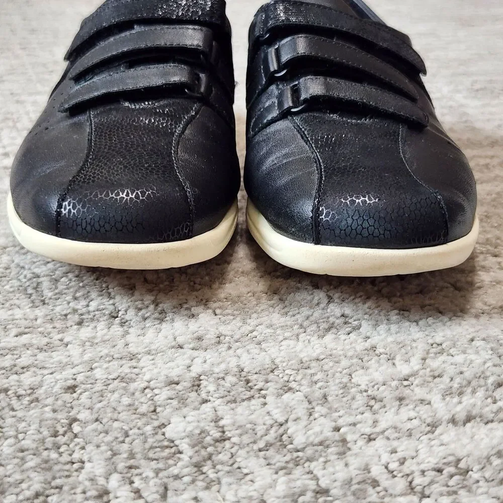 SAS women's Race Time Walking shoes black multi hook loop size 9